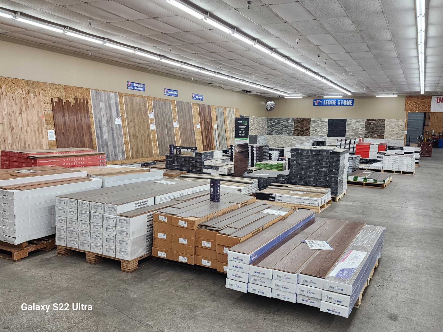 Factory Surplus Grandview warehouse floor